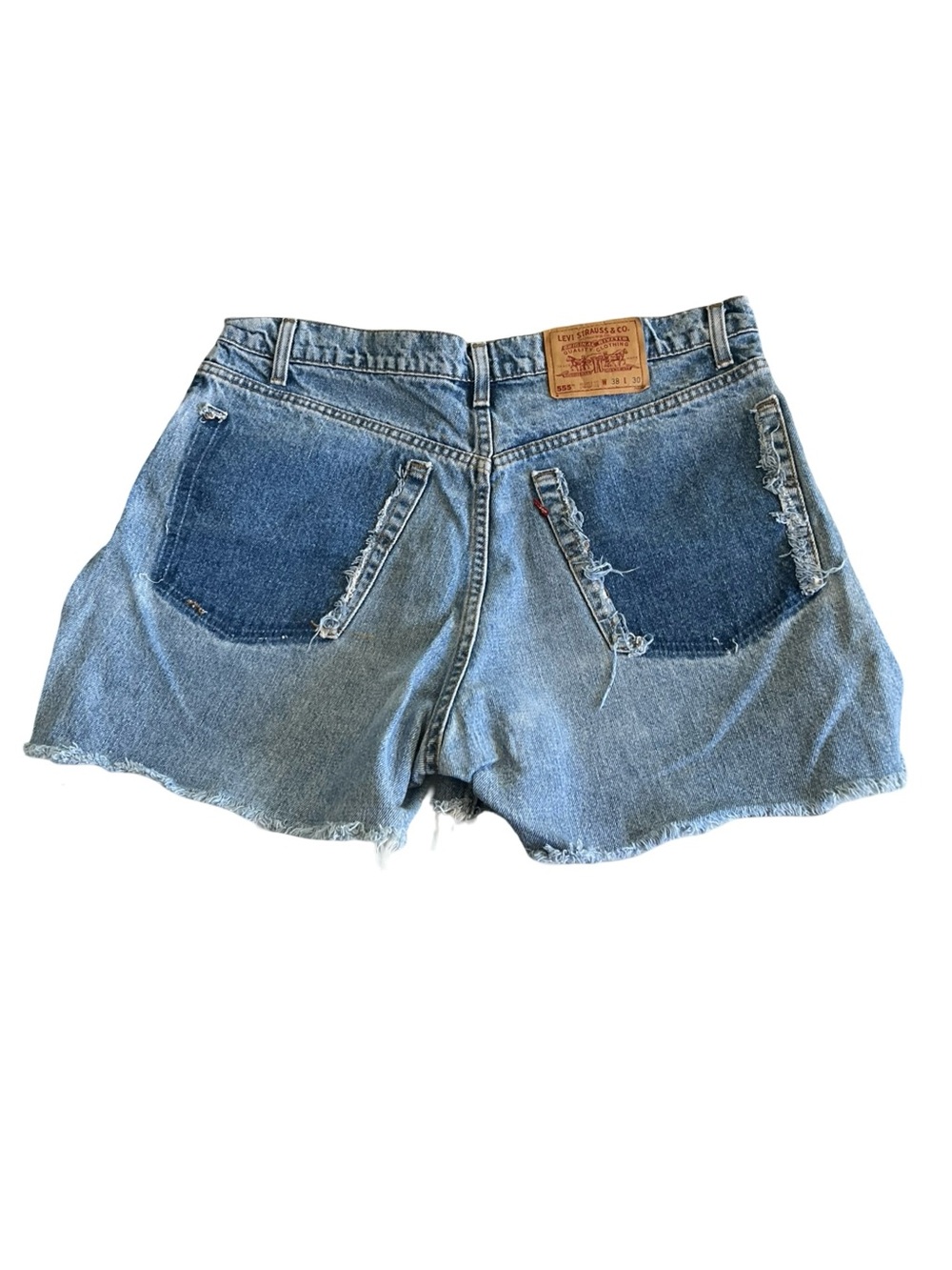 VTG 90s Levis DIY Cutoff Shorts Relaxed Fit Cotton Denim Casual Adult Size 38